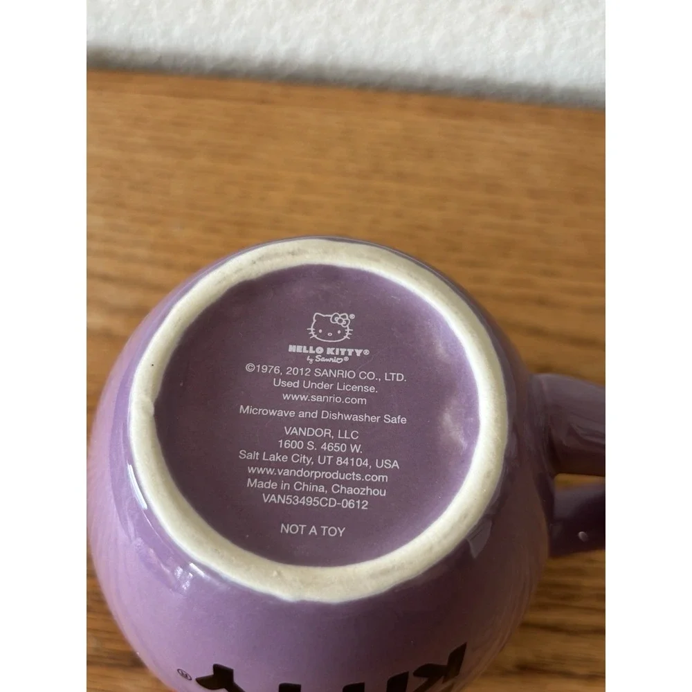 Sanrio Hello Kitty Witch on Broom Halloween Mug Lilac Purple Cup 2012